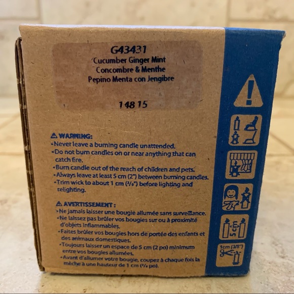 PartyLite Escential Jar Candle Cucumber GingerMint - Picture 4 of 7